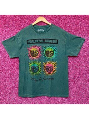 Sublime 40oz To Freedom Sun Logo Band T-shirt Large